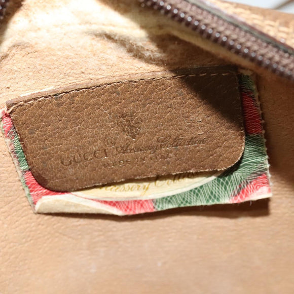 GUCCI GG Supreme Web Sherry Line Shoulder Bag PVC Beige 89 02 066 Auth ep8425