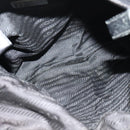 PRADA Shoulder Bag Nylon Black Silver Auth ep8428-10