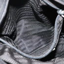 PRADA Shoulder Bag Nylon Black Silver Auth ep8428-21