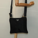 PRADA Shoulder Bag Nylon Black Silver Auth ep8428-22