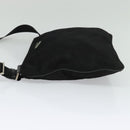PRADA Shoulder Bag Nylon Black Silver Auth ep8428-3