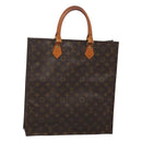 LOUIS VUITTON Monogram Sac Plat Hand Bag M51140 LV Auth ep8430-1