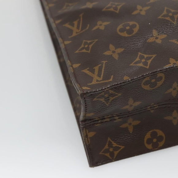 LOUIS VUITTON Monogram Sac Plat Hand Bag M51140 LV Auth ep8430