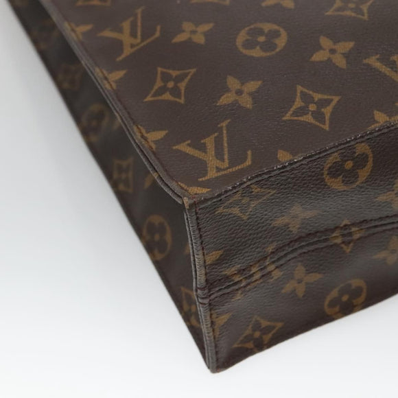 LOUIS VUITTON Monogram Sac Plat Hand Bag M51140 LV Auth ep8430