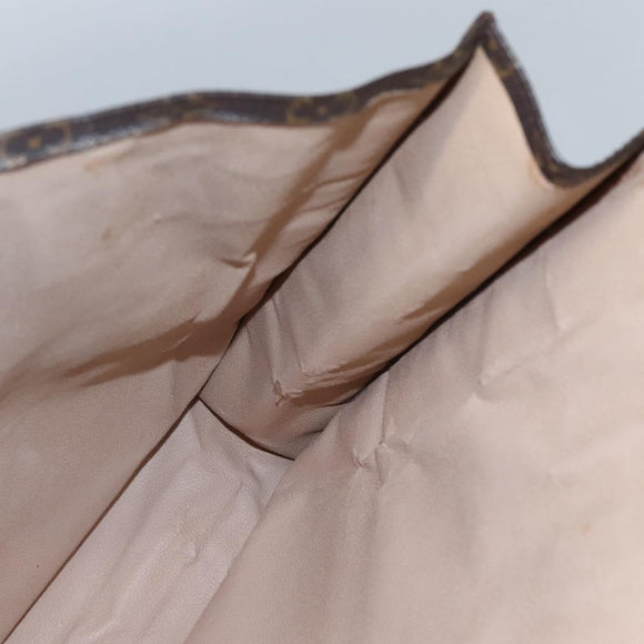 LOUIS VUITTON Monogram Sac Plat Hand Bag M51140 LV Auth ep8430