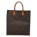LOUIS VUITTON Monogram Sac Plat Hand Bag M51140 LV Auth ep8430-3