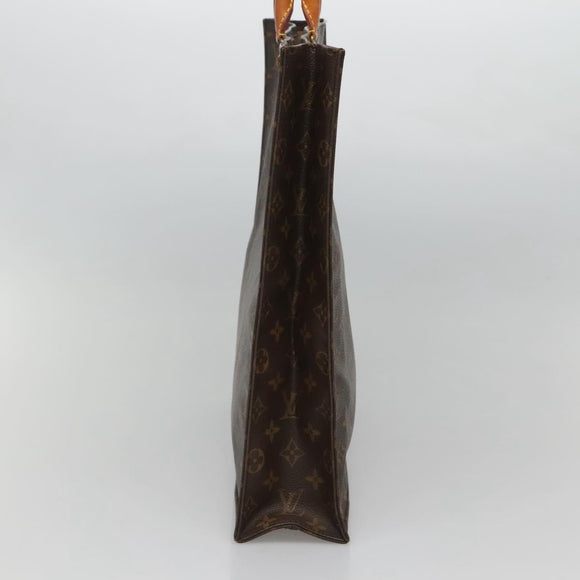 LOUIS VUITTON Monogram Sac Plat Hand Bag M51140 LV Auth ep8430