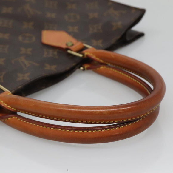 LOUIS VUITTON Monogram Sac Plat Hand Bag M51140 LV Auth ep8430