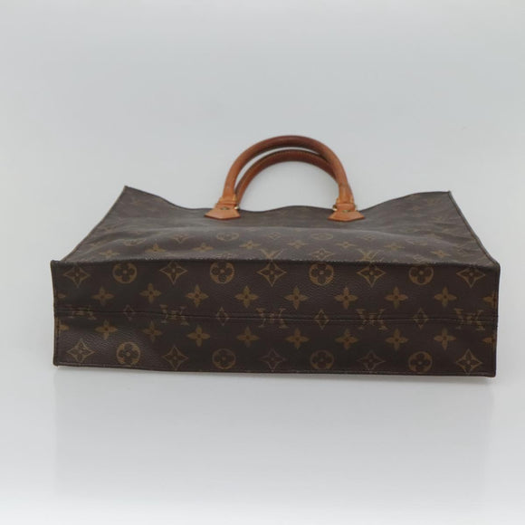 LOUIS VUITTON Monogram Sac Plat Hand Bag M51140 LV Auth ep8430
