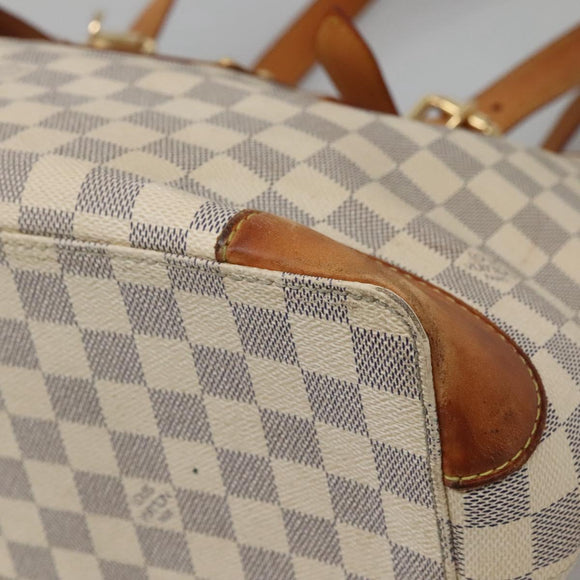 LOUIS VUITTON Damier Azur Hampstead MM Tote Bag N51206 LV Auth ep8433