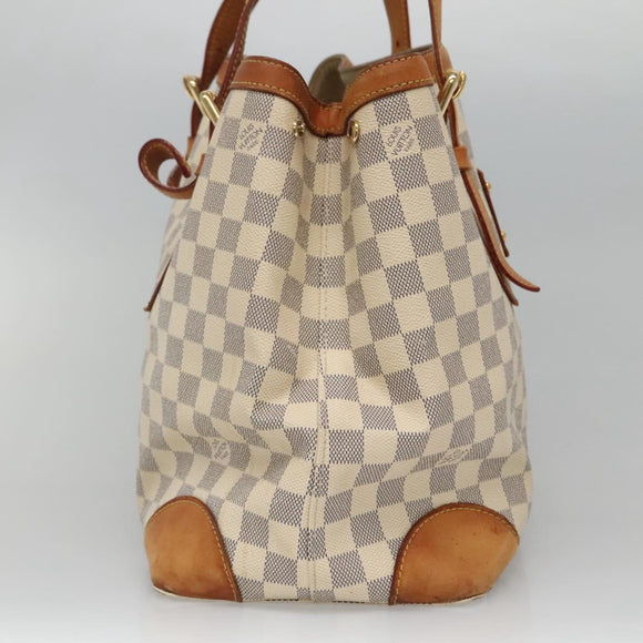 LOUIS VUITTON Damier Azur Hampstead MM Tote Bag N51206 LV Auth ep8433