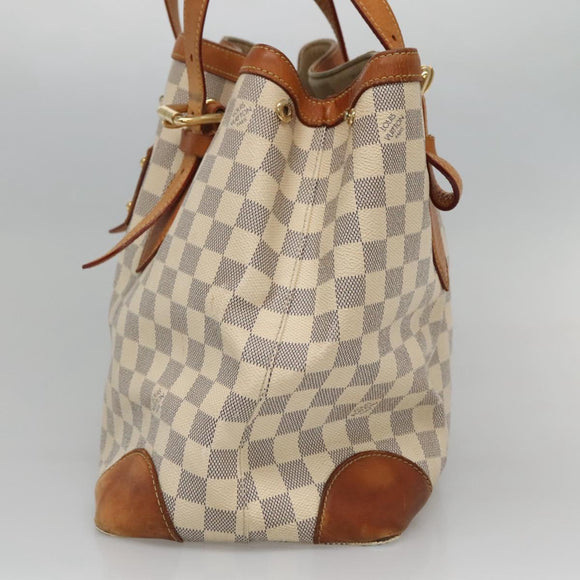 LOUIS VUITTON Damier Azur Hampstead MM Tote Bag N51206 LV Auth ep8433