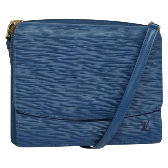 LOUIS VUITTON Epi Grenel Shoulder Bag Blue M52362 LV Auth ep8436