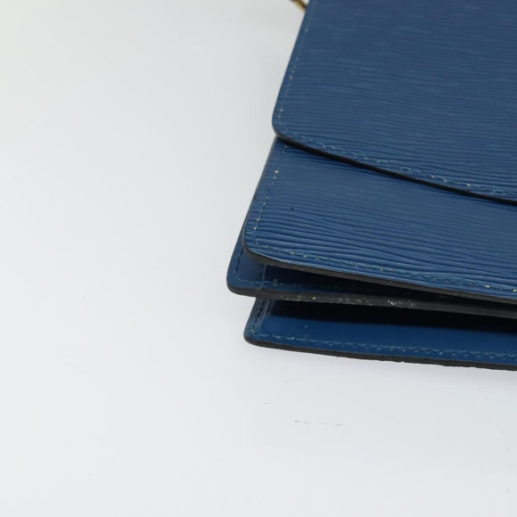 LOUIS VUITTON Epi Grenel Shoulder Bag Blue M52362 LV Auth ep8436