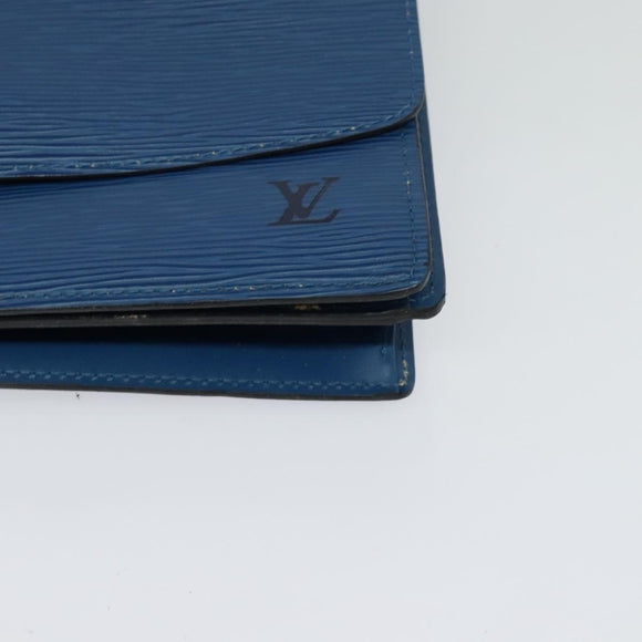 LOUIS VUITTON Epi Grenel Shoulder Bag Blue M52362 LV Auth ep8436