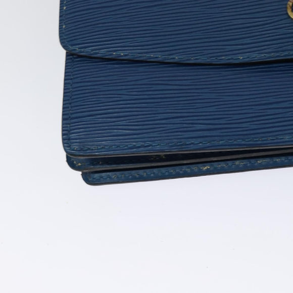 LOUIS VUITTON Epi Grenel Shoulder Bag Blue M52362 LV Auth ep8436