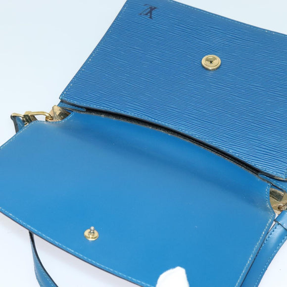 LOUIS VUITTON Epi Grenel Shoulder Bag Blue M52362 LV Auth ep8436