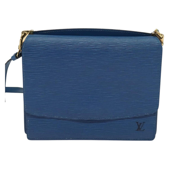 LOUIS VUITTON Epi Grenel Shoulder Bag Blue M52362 LV Auth ep8436