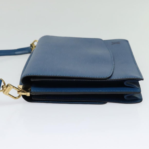 LOUIS VUITTON Epi Grenel Shoulder Bag Blue M52362 LV Auth ep8436