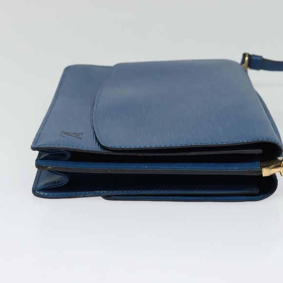 LOUIS VUITTON Epi Grenel Shoulder Bag Blue M52362 LV Auth ep8436