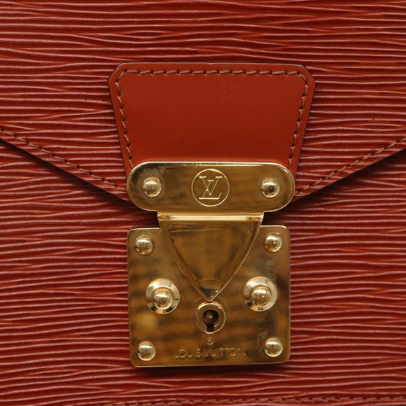 LOUIS VUITTON Epi Monceau 28 Hand Bag Brown M52123 LV Auth ep8444