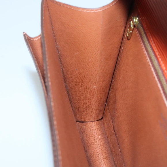 LOUIS VUITTON Epi Monceau 28 Hand Bag Brown M52123 LV Auth ep8444