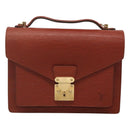 LOUIS VUITTON Epi Monceau 28 Hand Bag Brown M52123 LV Auth ep8444-13