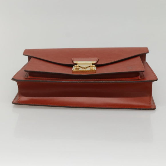 LOUIS VUITTON Epi Monceau 28 Hand Bag Brown M52123 LV Auth ep8444