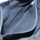 BOTTEGA VENETA INTRECCIATO Shoulder Bag Leather Black Silver Auth ep8445-11