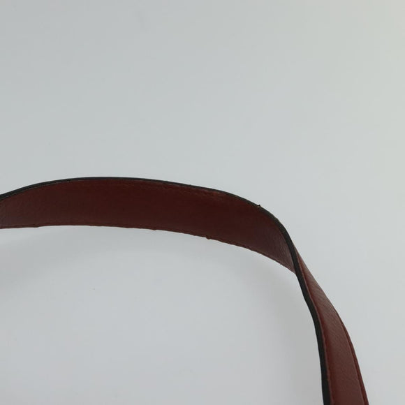 GUCCI Shoulder Bag Leather 2way Brown Gold 296851 Auth ep8453
