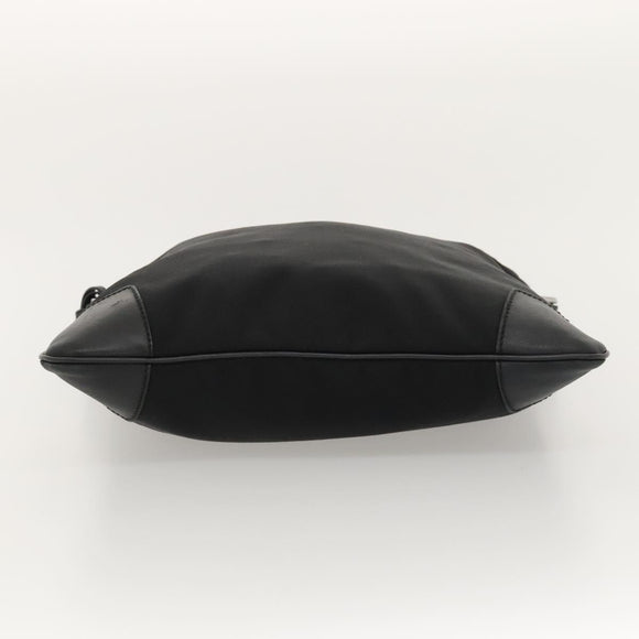 GUCCI Shoulder Bag Nylon Black Silver 148476 Auth ep8456