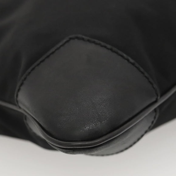 GUCCI Shoulder Bag Nylon Black Silver 148476 Auth ep8456