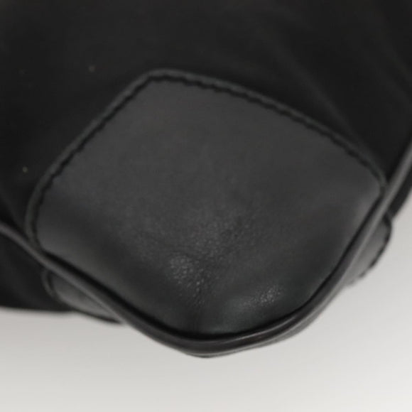 GUCCI Shoulder Bag Nylon Black Silver 148476 Auth ep8456