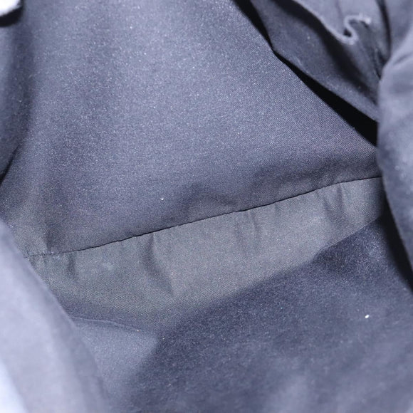 GUCCI Shoulder Bag Nylon Black Silver 148476 Auth ep8456