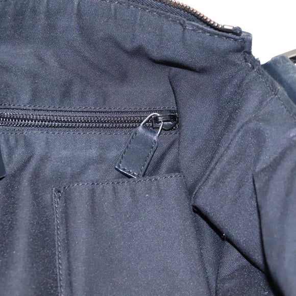 GUCCI Shoulder Bag Nylon Black Silver 148476 Auth ep8456