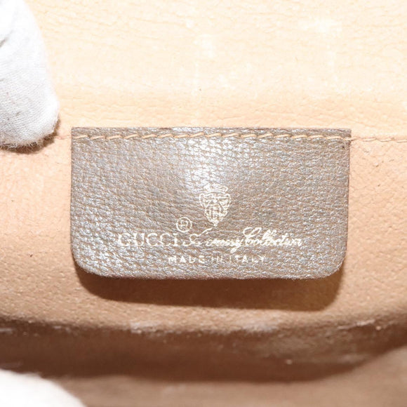 GUCCI GG Supreme Web Sherry Line Clutch Bag PVC Beige 89 01 030 Auth ep8459