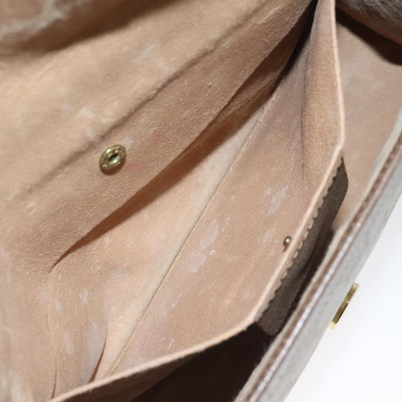 GUCCI GG Supreme Web Sherry Line Clutch Bag PVC Beige 89 01 030 Auth ep8459