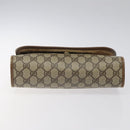 GUCCI GG Supreme Web Sherry Line Clutch Bag PVC Beige 89 01 030 Auth ep8459-7