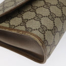 GUCCI GG Supreme Web Sherry Line Clutch Bag PVC Beige 89 01 030 Auth ep8459-9