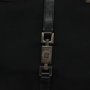 GUCCI Jackie Hand Bag Nylon Black Silver 002 1065 Auth ep8460-14