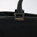 GUCCI Jackie Hand Bag Nylon Black Silver 002 1065 Auth ep8460-15