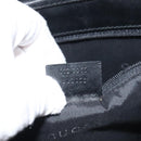 GUCCI Jackie Hand Bag Nylon Black Silver 002 1065 Auth ep8460-21