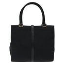 GUCCI Jackie Hand Bag Nylon Black Silver 002 1065 Auth ep8460-2