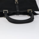 GUCCI Jackie Hand Bag Nylon Black Silver 002 1065 Auth ep8460-7