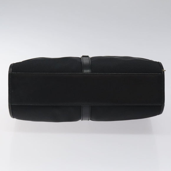 GUCCI Jackie Hand Bag Nylon Black Silver 002 1065 Auth ep8460