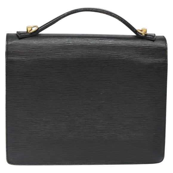 LOUIS VUITTON Epi Monceau 28 Hand Bag Black M52122 LV Auth ep8464