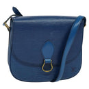 LOUIS VUITTON Epi Saint Cloud GM Shoulder Bag Toledo Blue M52195 LV Auth ep8466-1