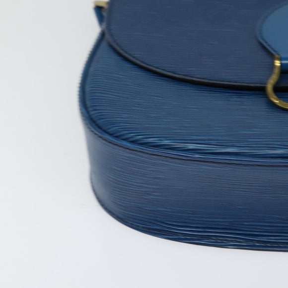 LOUIS VUITTON Epi Saint Cloud GM Shoulder Bag Toledo Blue M52195 LV Auth ep8466