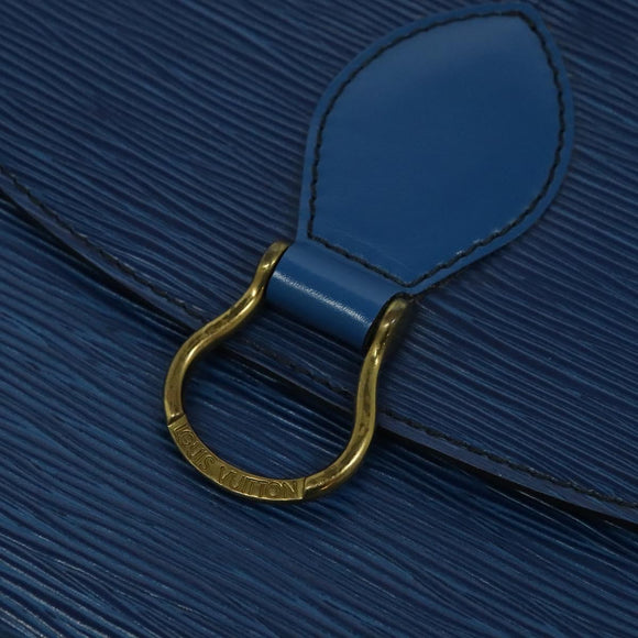 LOUIS VUITTON Epi Saint Cloud GM Shoulder Bag Toledo Blue M52195 LV Auth ep8466