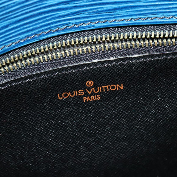 LOUIS VUITTON Epi Saint Cloud GM Shoulder Bag Toledo Blue M52195 LV Auth ep8466